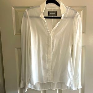 Reformation white button up blouse